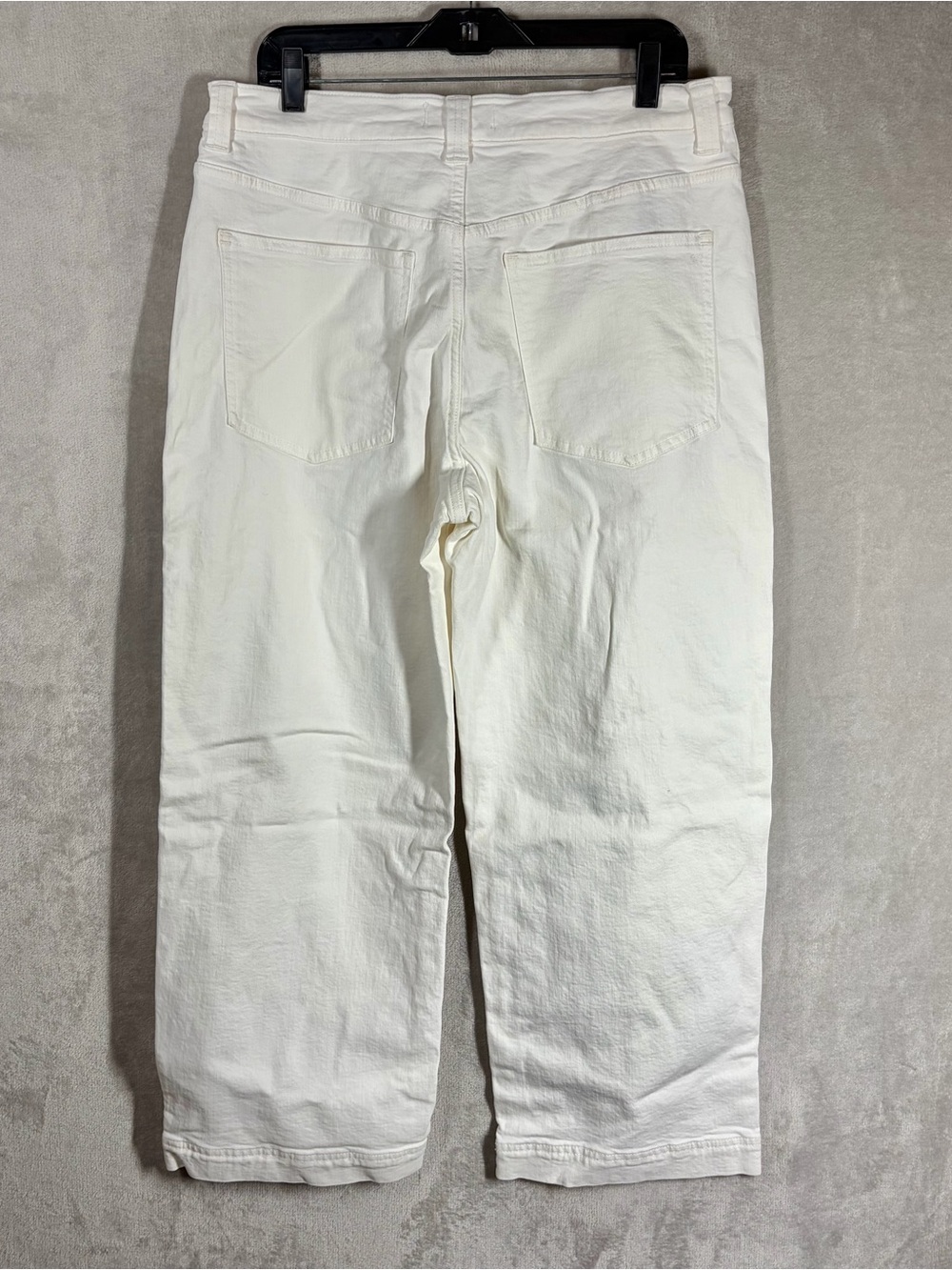 Madewell Jeans Vintage Wide Leg Crop Size 31 White Denim Minimalist Modern Clean - Picture 4 of 11